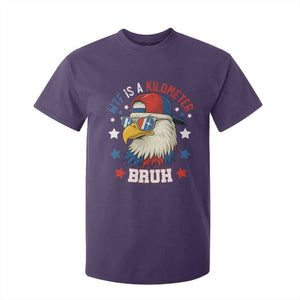 WTF Is A Kilometer Bruh T Shirt For Kid Funny Patriotic American Bald Eagle TS02 Purple Print Your Wear