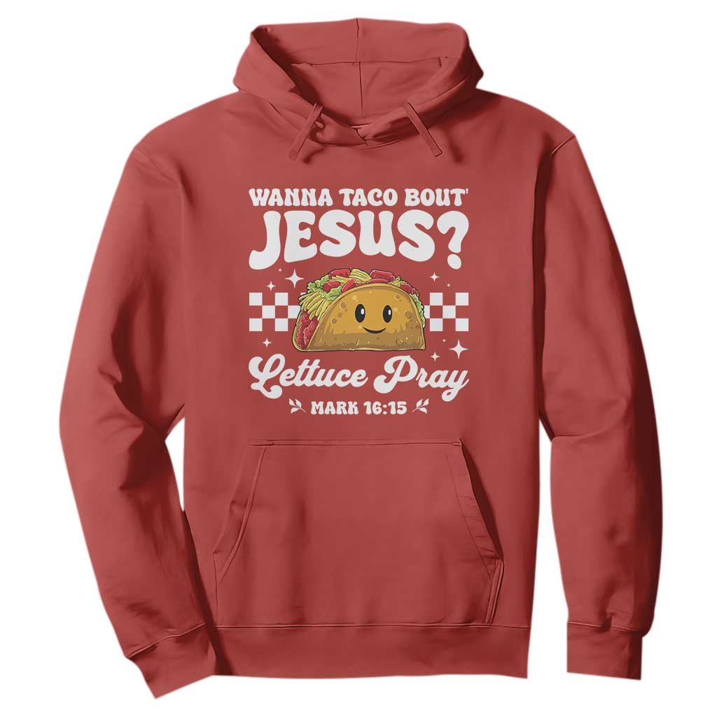 Wanna Taco Bout Jesus Cinco de Mayo Hoodie Funny Religious Christian TS10 Red Print Your Wear