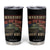 Warning May Start Talking About WWII Tumbler Cup American Flag Tank TS11 Black Print Your Wear