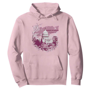 Washington DC Cherry Blossoms Hoodie Capitol Building Sakura TS11 Light Pink Print Your Wear