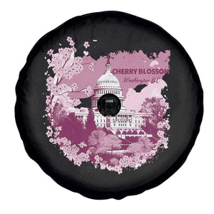 Washington DC Cherry Blossoms Spare Tire Cover Capitol Building Sakura TS11 Print Your Wear