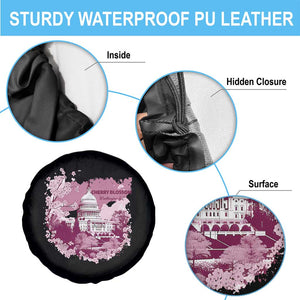Washington DC Cherry Blossoms Spare Tire Cover Capitol Building Sakura TS11 Print Your Wear