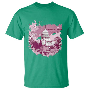 Washington DC Cherry Blossoms T Shirt Capitol Building Sakura TS11 Irish Green Print Your Wear