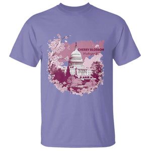 Washington DC Cherry Blossoms T Shirt Capitol Building Sakura TS11 Violet Print Your Wear