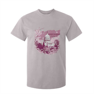 Washington DC Cherry Blossoms T Shirt For Kid Capitol Building Sakura TS11 Ice Gray Print Your Wear