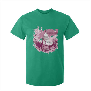 Washington DC Cherry Blossoms T Shirt For Kid Capitol Building Sakura TS11 Irish Green Print Your Wear