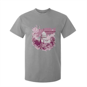 Washington DC Cherry Blossoms T Shirt For Kid Capitol Building Sakura TS11 Sport Gray Print Your Wear