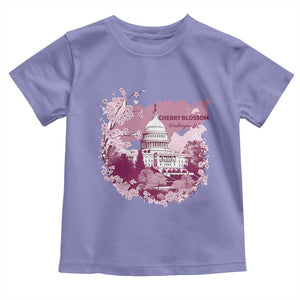 Washington DC Cherry Blossoms Toddler T Shirt Capitol Building Sakura TS11 Violet Print Your Wear
