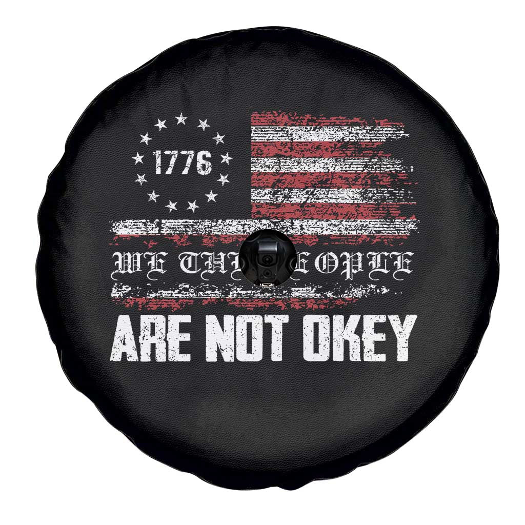 We Are Not Okay Spare Tire Cover US Flag We The People TS10 Print Your Wear