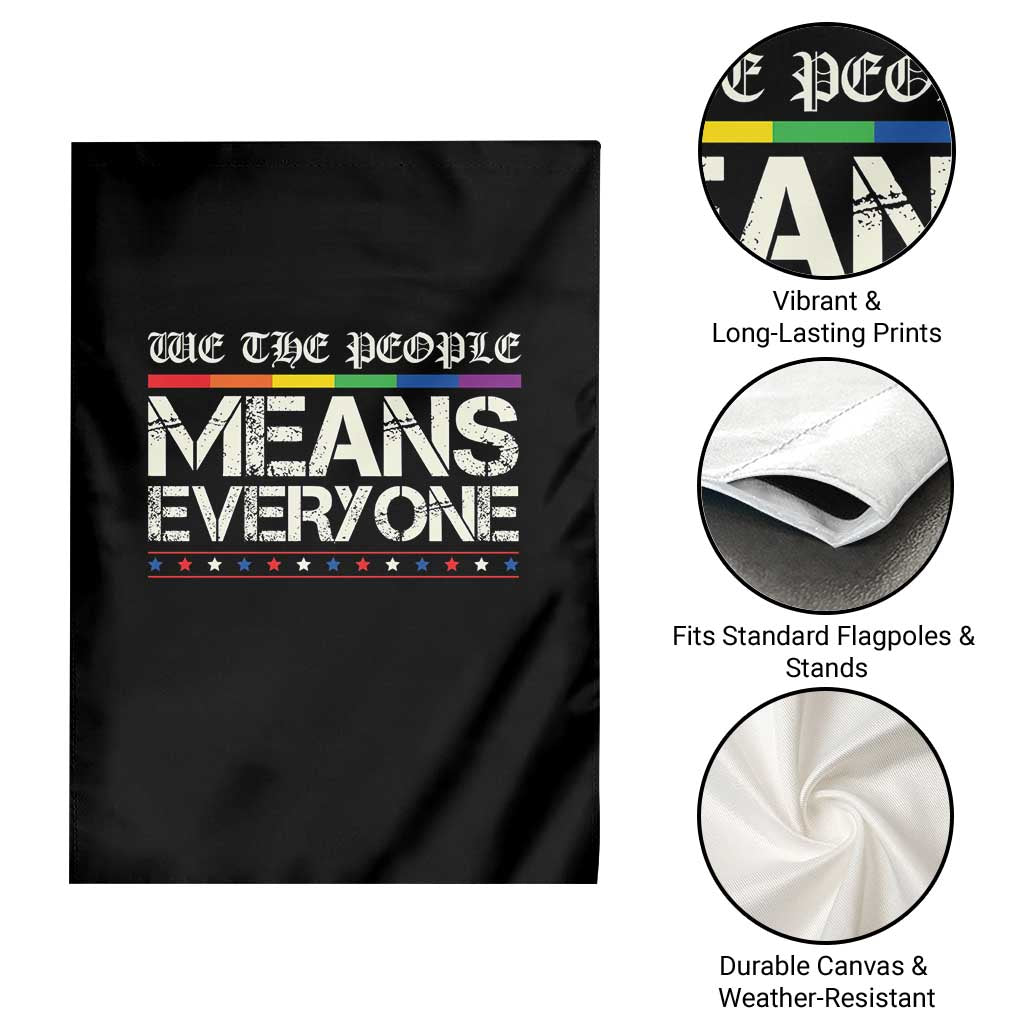 We The People Means Everyone Lgbt Equality Garden Flag TS10 Print Your Wear