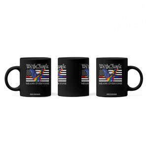 We The People Means Everyone US Constitution LGBT Pride Coffee Mug Rainbow Bald Eagle TS11 Print Your Wear