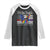 We The People Means Everyone US Constitution LGBT Pride Raglan Shirt Rainbow Bald Eagle TS11 Black White Print Your Wear