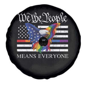 We The People Means Everyone US Constitution LGBT Pride Spare Tire Cover Rainbow Bald Eagle TS11 Print Your Wear