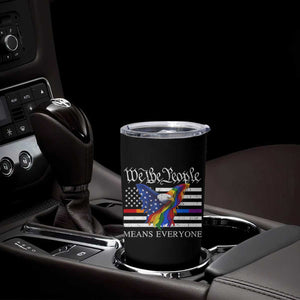 We The People Means Everyone US Constitution LGBT Pride Tumbler Cup Rainbow Bald Eagle TS11 Print Your Wear