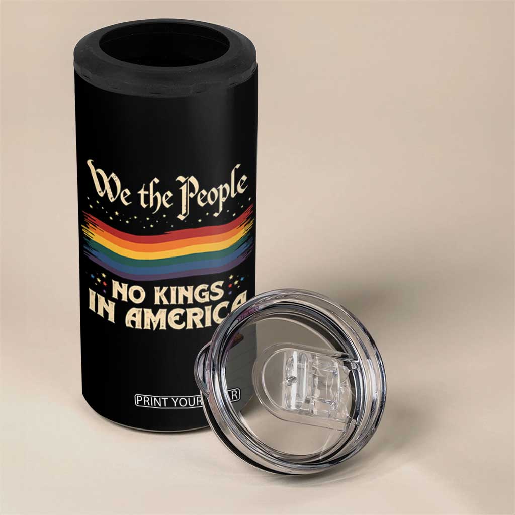 We The People No Kings In America 4 in 1 Can Cooler Tumbler Pride Month LGBTQ TS10 Print Your Wear
