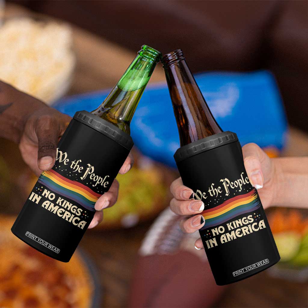 We The People No Kings In America 4 in 1 Can Cooler Tumbler Pride Month LGBTQ TS10 Print Your Wear