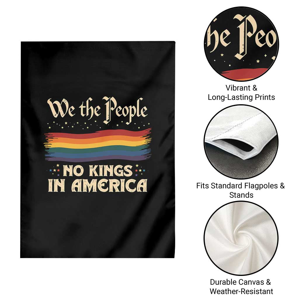 We The People No Kings In America Garden Flag Pride Month LGBTQ TS10 Print Your Wear