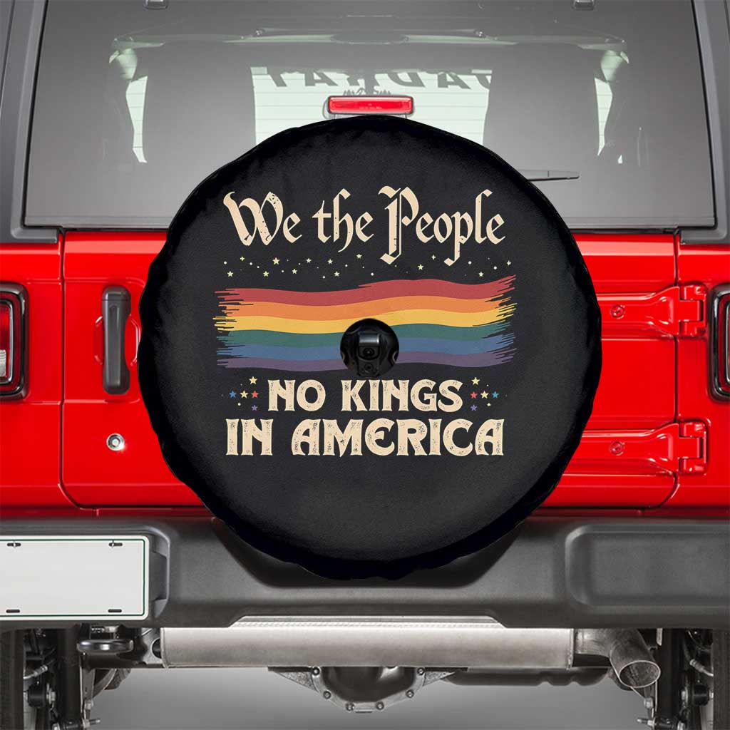 We The People No Kings In America Spare Tire Cover Pride Month LGBTQ TS10 Black Print Your Wear