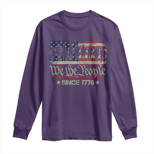 We The People Since 1776 Long Sleeve Shirt 250 Years America Anniversary Vintage American Flag TS11 Purple Print Your Wear