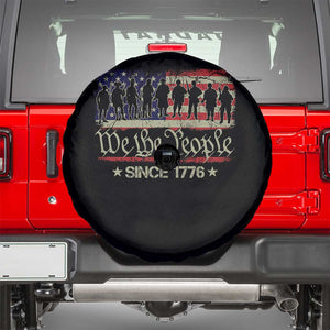 We The People Since 1776 Spare Tire Cover 250 Years America Anniversary Vintage American Flag TS11 Black Print Your Wear