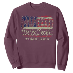 We The People Since 1776 Sweatshirt 250 Years America Anniversary Vintage American Flag TS11 Maroon Print Your Wear