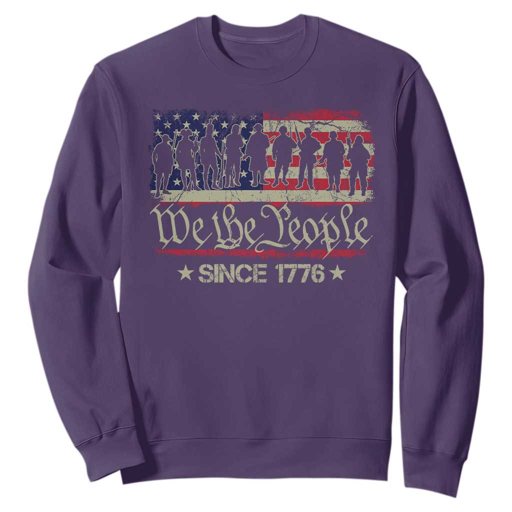 We The People Since 1776 Sweatshirt 250 Years America Anniversary Vintage American Flag TS11 Purple Print Your Wear