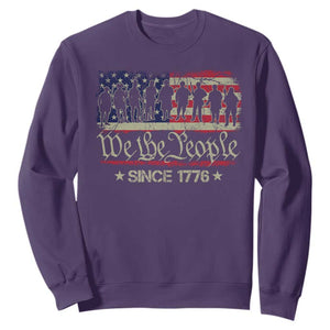 We The People Since 1776 Sweatshirt 250 Years America Anniversary Vintage American Flag TS11 Purple Print Your Wear