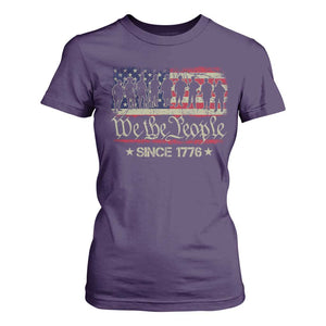 We The People Since 1776 T Shirt For Women 250 Years America Anniversary Vintage American Flag TS11 Purple Print Your Wear