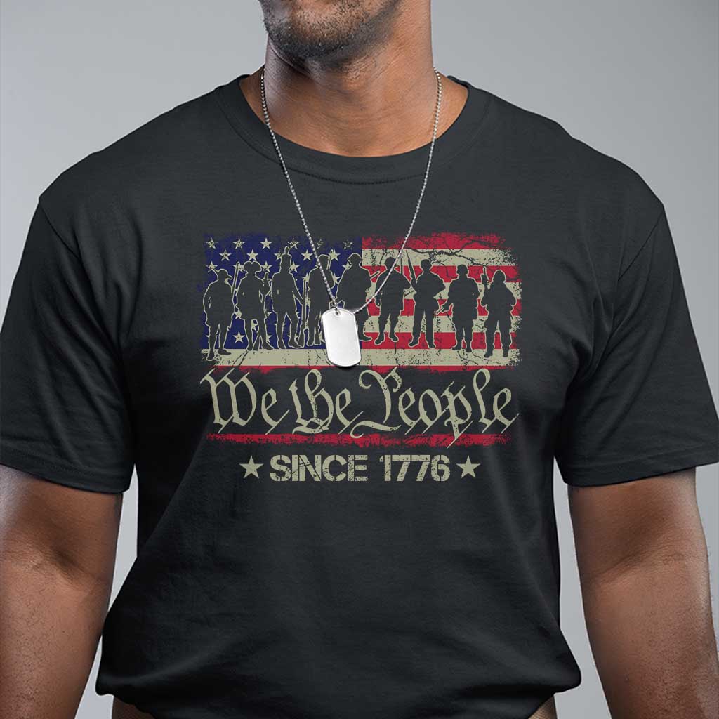 We The People Since 1776 T Shirt 250 Years America Anniversary Vintage American Flag TS11 Black Print Your Wear