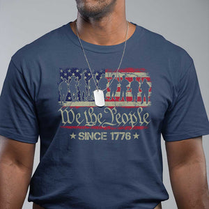 We The People Since 1776 T Shirt 250 Years America Anniversary Vintage American Flag TS11 Navy Print Your Wear