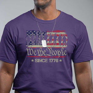 We The People Since 1776 T Shirt 250 Years America Anniversary Vintage American Flag TS11 Purple Print Your Wear