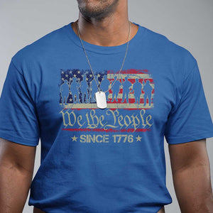 We The People Since 1776 T Shirt 250 Years America Anniversary Vintage American Flag TS11 Royal Blue Print Your Wear