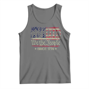 We The People Since 1776 Tank Top 250 Years America Anniversary Vintage American Flag TS11 Black Heather Print Your Wear