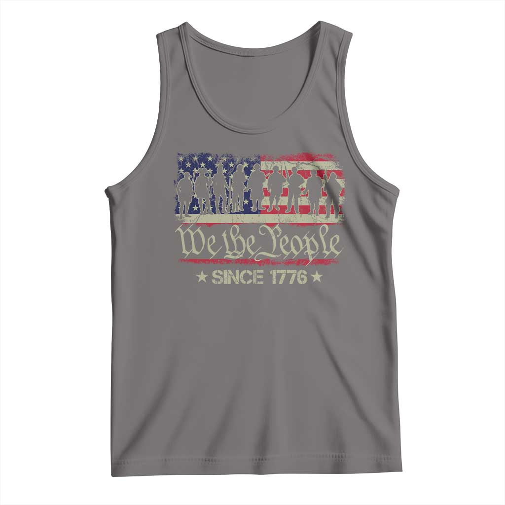 We The People Since 1776 Tank Top 250 Years America Anniversary Vintage American Flag TS11 Deep Heather Print Your Wear