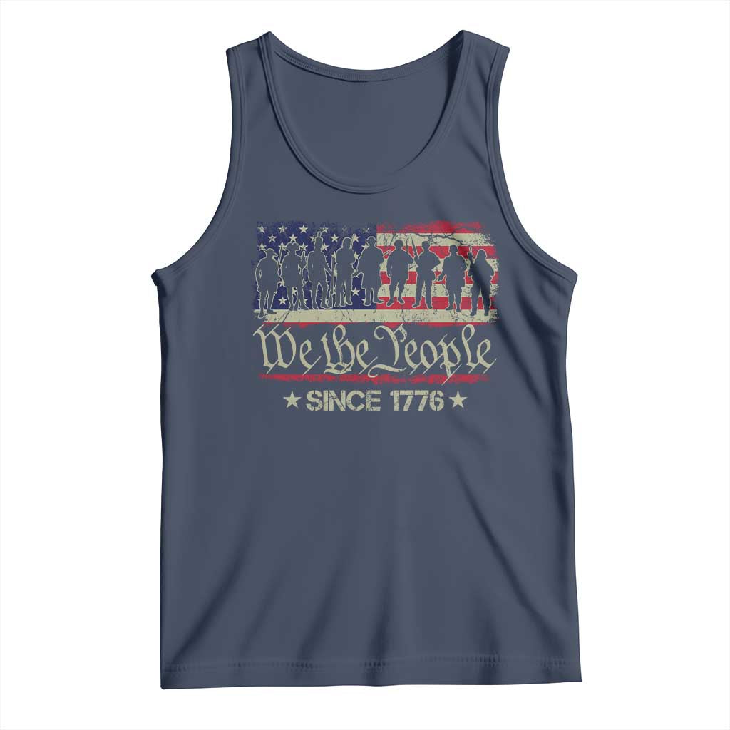 We The People Since 1776 Tank Top 250 Years America Anniversary Vintage American Flag TS11 Navy Print Your Wear