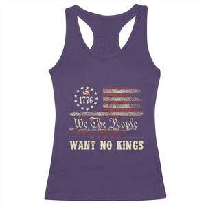 We The People Want No Kings Racerback Tank Top Retro June 14th Vintage 1776 Flag Patriotic TS02 Purple Print Your Wear