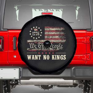 We The People Want No Kings Spare Tire Cover Retro June 14th Vintage 1776 Flag Patriotic TS02 Black Print Your Wear
