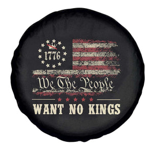 We The People Want No Kings Spare Tire Cover Retro June 14th Vintage 1776 Flag Patriotic TS02 Print Your Wear
