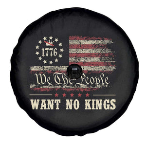 We The People Want No Kings Spare Tire Cover Retro June 14th Vintage 1776 Flag Patriotic TS02 Print Your Wear