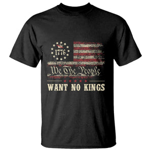 We The People Want No Kings T Shirt Retro June 14th Vintage 1776 Flag Patriotic TS02 Black Print Your Wear
