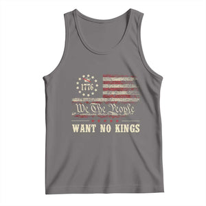 We The People Want No Kings Tank Top Retro June 14th Vintage 1776 Flag Patriotic TS02 Deep Heather Print Your Wear