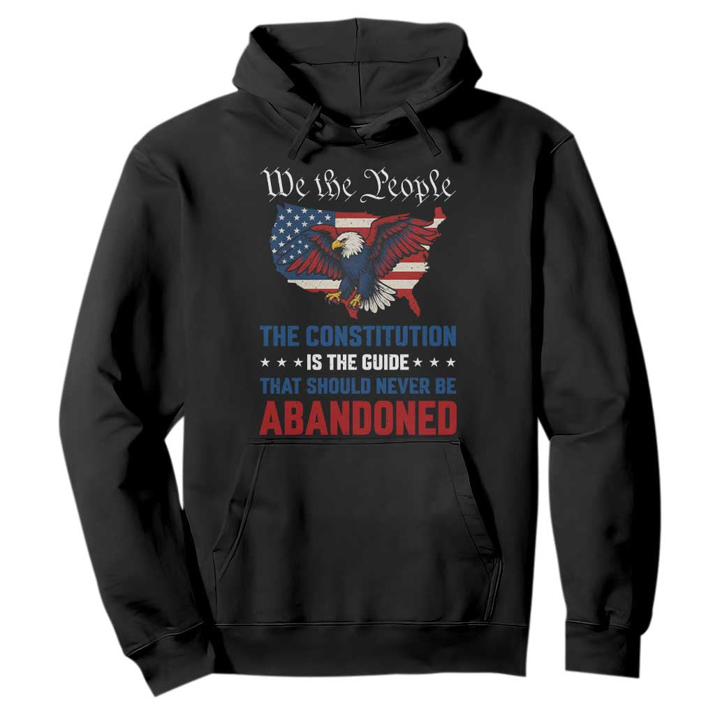 We the People Patriotic Eagle Hoodie Defend the Constitution American Flag TS02 Black Print Your Wear