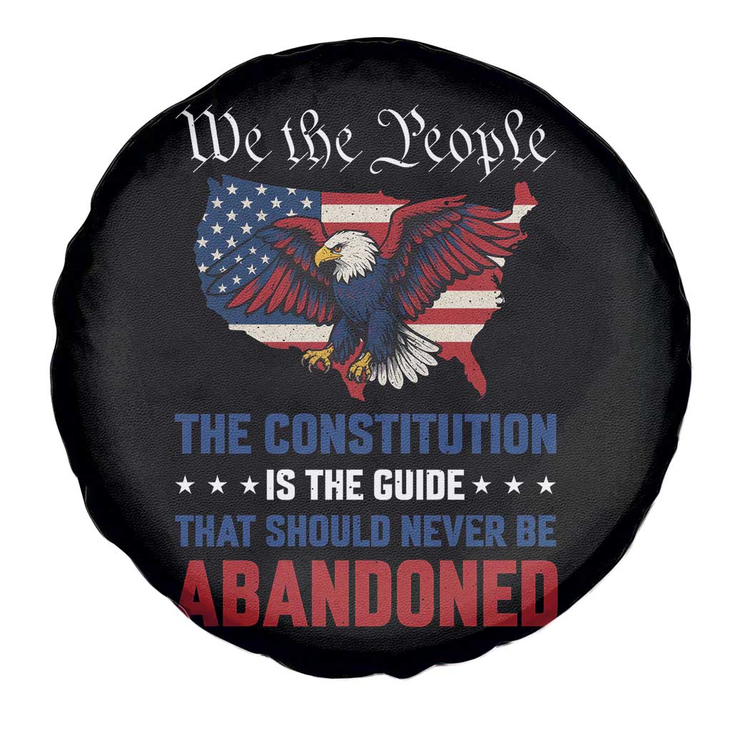 We the People Patriotic Eagle Spare Tire Cover Defend the Constitution American Flag TS02 Print Your Wear