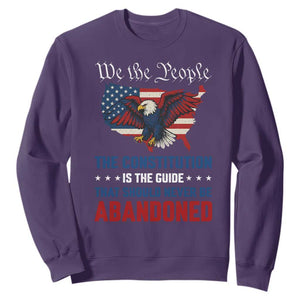We the People Patriotic Eagle Sweatshirt Defend the Constitution American Flag TS02 Purple Print Your Wear