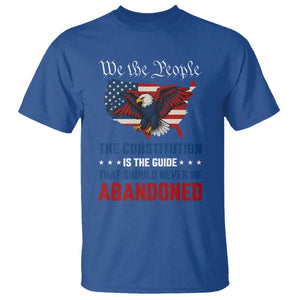 We the People Patriotic Eagle T Shirt Defend the Constitution American Flag TS02 Royal Blue Print Your Wear