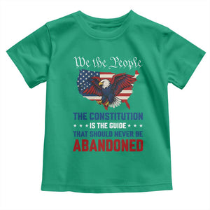 We the People Patriotic Eagle Toddler T Shirt Defend the Constitution American Flag TS02 Irish Green Print Your Wear