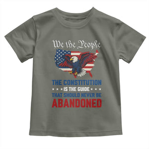 We the People Patriotic Eagle Toddler T Shirt Defend the Constitution American Flag TS02 Military Green Print Your Wear