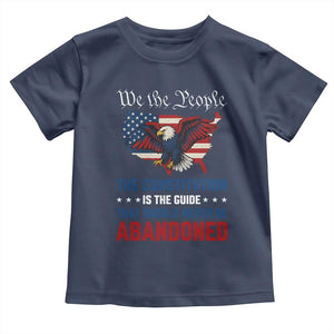We the People Patriotic Eagle Toddler T Shirt Defend the Constitution American Flag TS02 Navy Print Your Wear