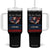 We the People Patriotic Eagle Tumbler With Handle Defend the Constitution American Flag TS02 One Size: 40 oz Black Print Your Wear
