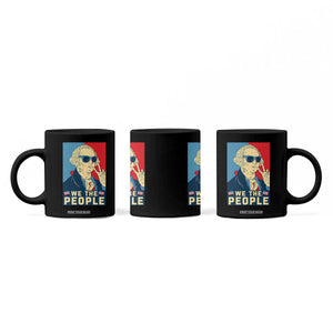 We the People Retro George Washington Coffee Mug Patriotic American Founding Fathers Peace Sign TS02 Print Your Wear